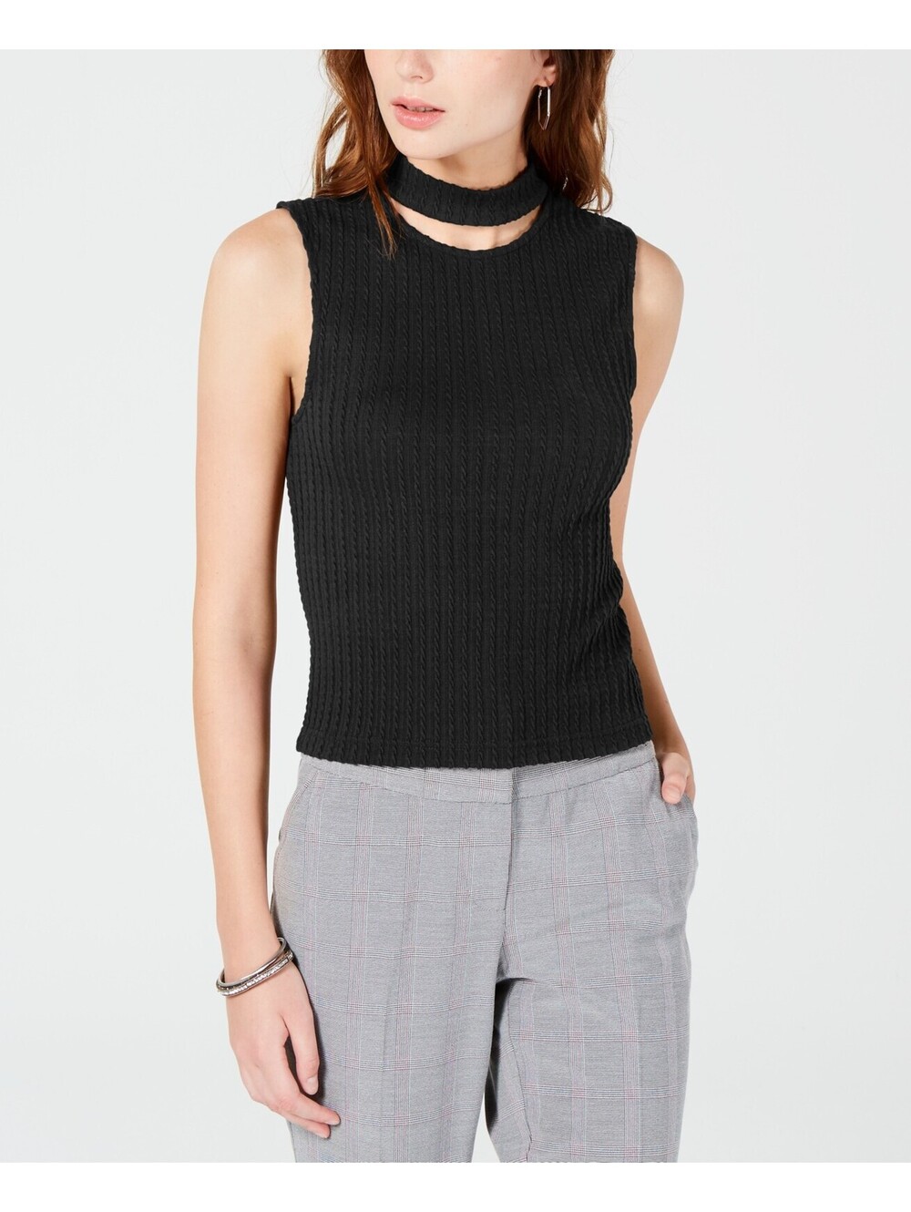 Xoxo Juniors Gigi Choker Knit Crop Top Size L